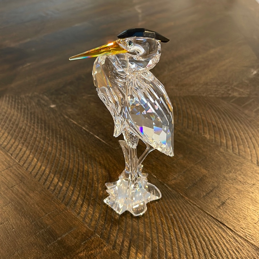 Swarovski Silver Heron No Box 6”